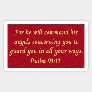 Bible Verse Psalm 91:11 Magnet